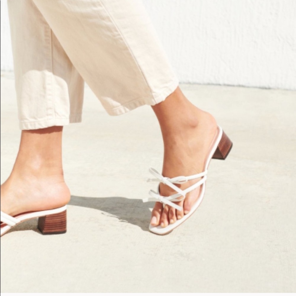 Loeffler Randall Jean N White Sandals